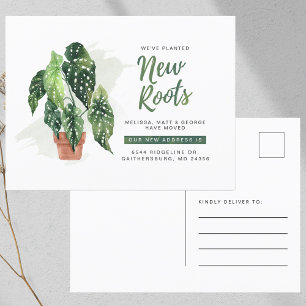 Wir haben den Adresswechsel verschoben Ankündigungspostkarte