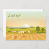 Wir haben den Bauernhof umgezogen und die Adresse  Ankündigung (Vorne/Hinten)