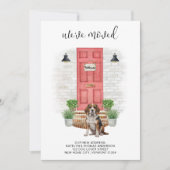 Wir haben den Beagle an der roten Tür verschoben Ankündigung (Vorderseite)