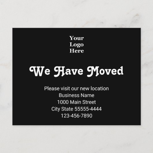 Wir haben den Besuch unserer neuen Stelle für Ihr Postkarte (Vorderseite)