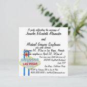 Wir haben den Empfang der Verheirateten Ankündigun Einladung (Stehend Vorderseite)