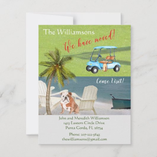 Wir haben den englischen Bulldog Ocean Beach Move Ankündigung (Vorderseite)