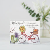 Wir haben den Fall-Thema-Erntedank verschoben Postkarte (Stehend Vorderseite)