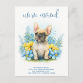 Wir haben den französischen Bulldog-Welpenhund bew Ankündigungspostkarte (Vorderseite)