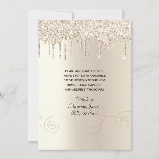 Wir haben den Glitzer "Schlüsseltreiber" verschobe Ankündigung (Rückseite)