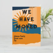 Wir haben den Himmel verschoben und fallen Einladung (Stehend Vorderseite)