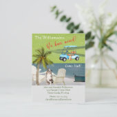 Wir haben den Hund Ocean Beach Move Ankündigung (Stehend Vorderseite)