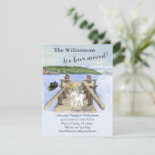 Wir haben den Hund-See-Bootssteg verschoben Ankündigung (Stehend Vorderseite)