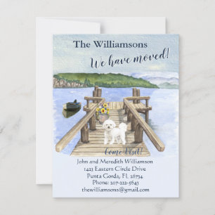 Wir haben den Hund-See-Bootssteg verschoben Ankündigung