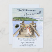 Wir haben den Hund-See-Bootssteg verschoben Ankündigung (Vorne/Hinten)