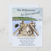 Wir haben den Hund-See-Bootssteg verschoben Ankündigung (Vorne/Hinten)