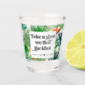 Wir haben den Knot Tropical Beach Hochzeitsvorteil Schnapsglas (Vorderseite)