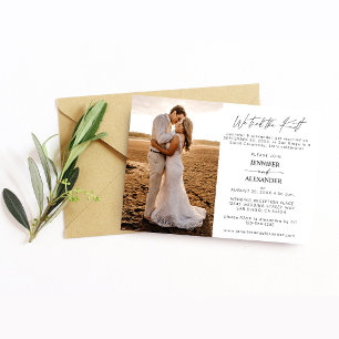 Wir haben den Knoten 1 Vert Photo Hochzeitsempfang Einladung