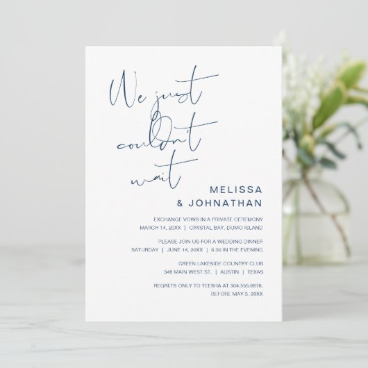 Wir haben den Knoten gefesselt, Einladung zur Hoch (Stehend Vorderseite)