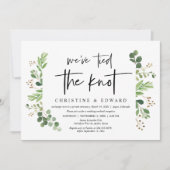 Wir haben den Knoten gefesselt, Hochzeitsfeier Einladung (Vorderseite)