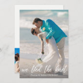 Wir haben den Knoten getippt - die Hochzeitsankünd Ankündigung (Vorne/Hinten)