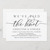 Wir haben den Knoten getippt, Einladung zur Hochze (Vorne/Hinten)