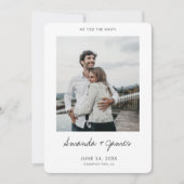 Wir haben den Knoten getippt! Elopement Wedding An Save The Date (Vorderseite)