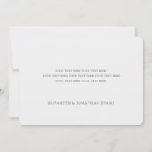 Wir haben den Knoten getippt! Hochzeit des moderne Ankündigung (Rückseite)