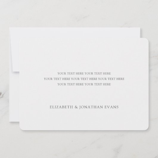 Wir haben den Knoten getippt! Hochzeit des moderne Ankündigung (Rückseite)