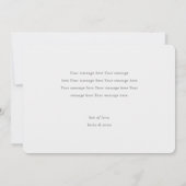 Wir haben den Knoten getippt! Hochzeit des moderne Ankündigung (Rückseite)