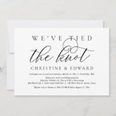 Wir haben den Knoten getippt, Hochzeitsfeiern Einladung (Vorderseite)