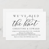Wir haben den Knoten getippt, Hochzeitsfeiern Einladung (Vorne/Hinten)