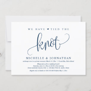 Wir haben den Knoten, Hochzeitsfeiern Party IV Einladung