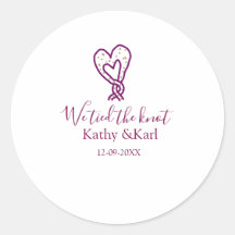 Wir haben den Knoten rosa Herz Knoten Name Datum R