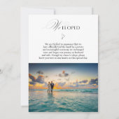 Wir haben den Knoten Summer Wedding 2 Fotos Ankündigung (Rückseite)