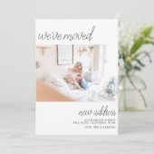 Wir haben den modernen einfachen Text verändert Einladung (Stehend Vorderseite)