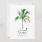 Wir haben den Palmenbaum an der Küste verschoben Ankündigung (Vorderseite)