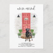 Wir haben den schwarzen Labrador, den roten Hund, Ankündigungspostkarte (Vorderseite)