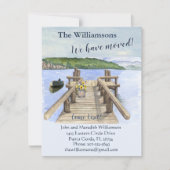 Wir haben den Seebootsteg verschoben Ankündigung (Vorderseite)