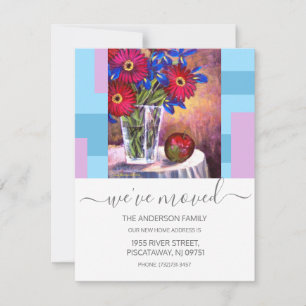 Wir haben den Text von Red Floral Vase verschoben Ankündigung