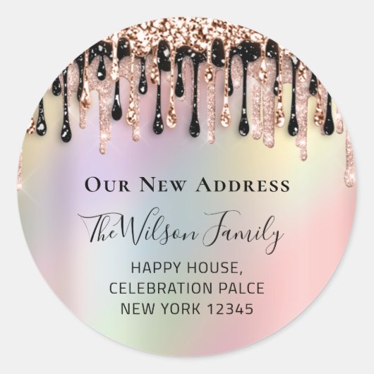 Wir haben den UAWG des neuen Adressdiagramms verän Runder Aufkleber (Vorderseite)