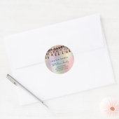 Wir haben den UAWG des neuen Adressdiagramms verän Runder Aufkleber (Umschlag)