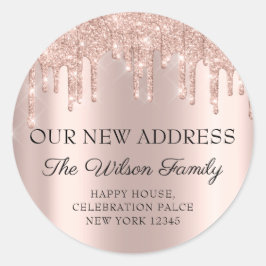 Wir haben den UAWG-Wechsel der Adresse Tropfen Cla Runder Aufkleber