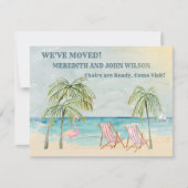 Wir haben den Wasserfarben Ocean Beach Budget Move Ankündigung (Vorderseite)