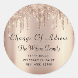 Wir haben den Wechsel der UAWG-Adresse Rose Runder Aufkleber