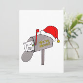 Wir haben den Weihnachtsmahl verschoben Feiertagskarte (Stehend Vorderseite)