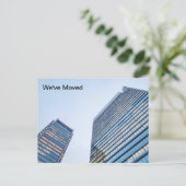 Wir haben den Wolkenkratzer der Stadt modernisiert Postkarte (Stehend Vorderseite)