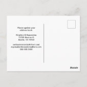 Wir haben den Wolkenkratzer der Stadt modernisiert Postkarte (Rückseite)