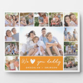 Wir haben dich Daddy Collage Fotoplatte (Vorderseite)