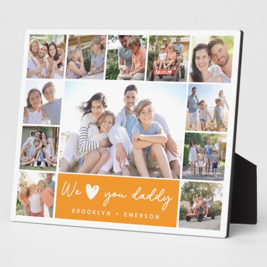 Wir haben dich Daddy Collage Fotoplatte (Seite)