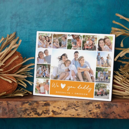 Wir haben dich Daddy Collage Fotoplatte (Seite)