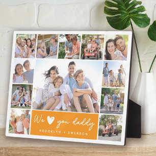 Wir haben dich Daddy Collage Fotoplatte
