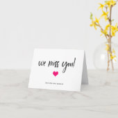 Wir haben dich vermisst | Hintergrundfarbe mit Her Karte (Gelbe Blume)