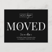 Wir haben die Adressänderung des Firmenlogos geänd Postkarte (Vorderseite)