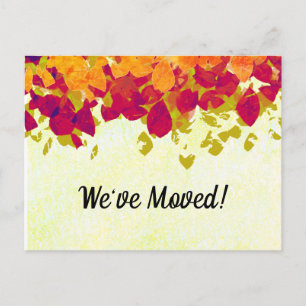 Wir haben die Adressänderung vorgenommen Postkarte